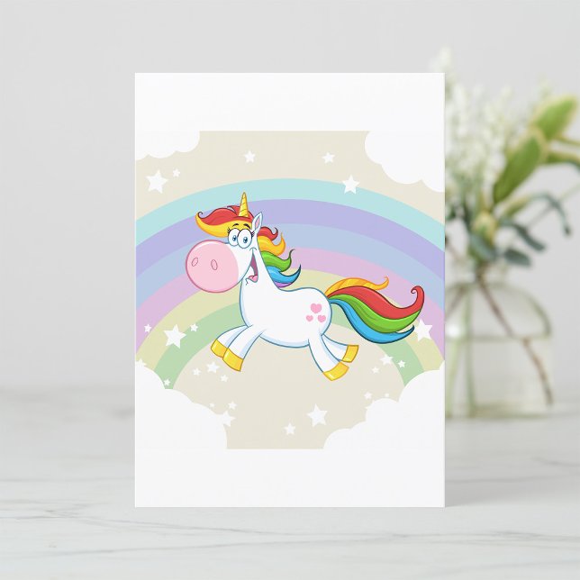 Convites Unicorn Rainbow (Criador carregado)