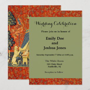 Convites Unicorn Tapestries Lady Legend Medieval