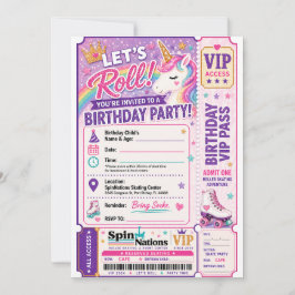 Convites Unicorn Themed Birthday Invitation Spinnations