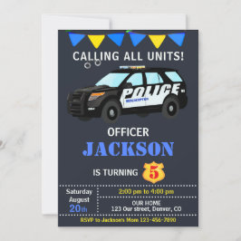 Convites Unidade de carros da polícia