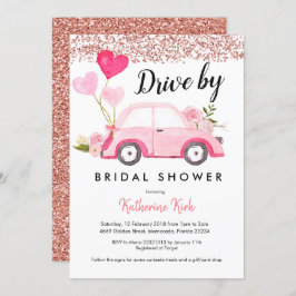 Convites Unidade Dourada Rosa por Chá de panela