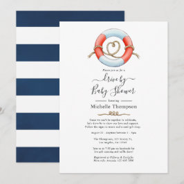 Convites Unidade náutica por calça ou Chá de fraldas