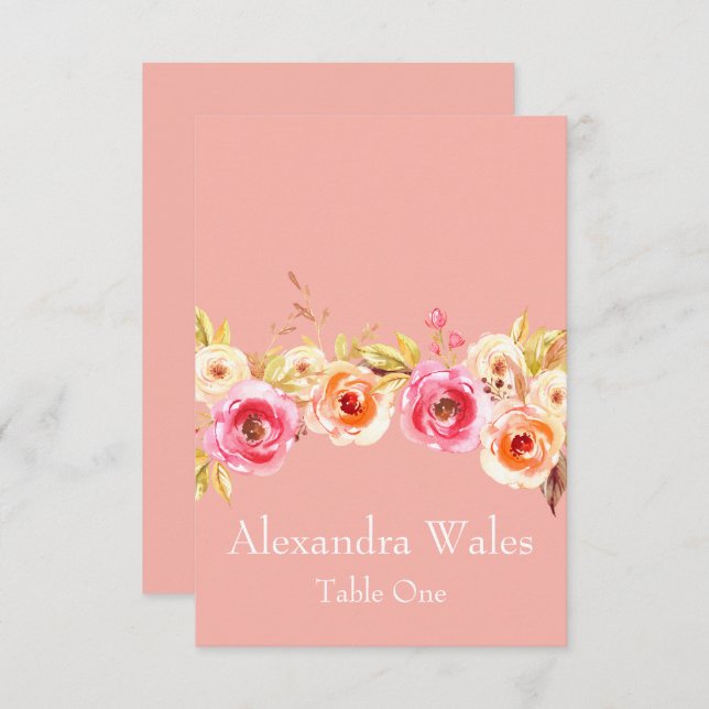 Convites Unidade Rosa (Frente/Verso)