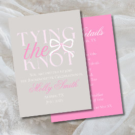 Convites Unindo o Nó Arco Rosa Itinerário de Despedida de S