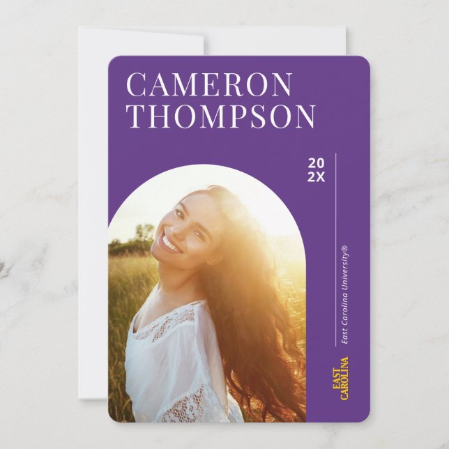 Convites Universidade da Carolina do Leste | Carolina do Le (Frente)