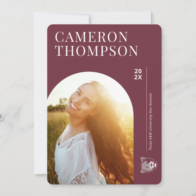 Convites Universidade Texas A&M-San Antonio | Jaguars (Frente)