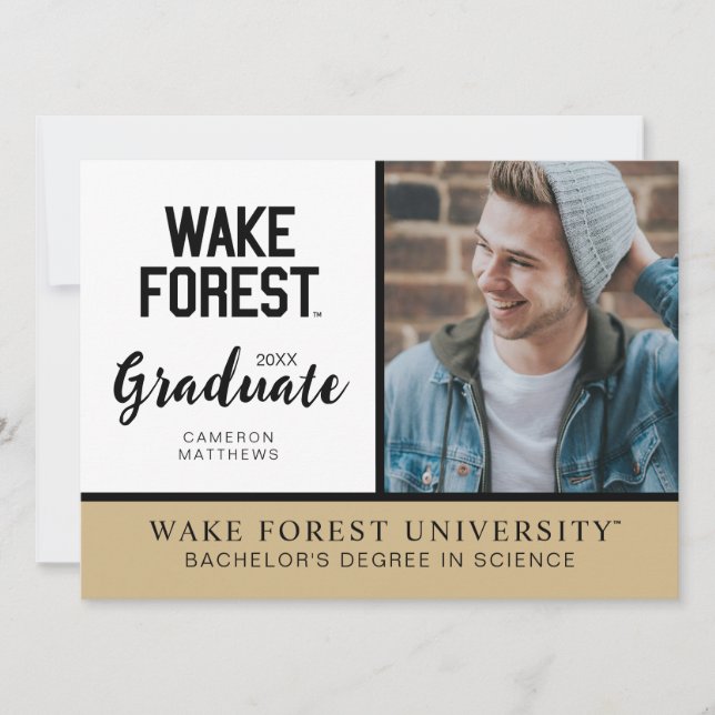 Convites Universidade Wake Forest | Wake Forest (Frente)