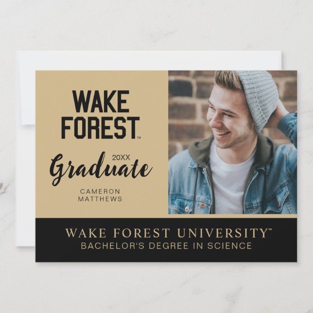 Convites Universidade Wake Forest | Wake Forest (Frente)