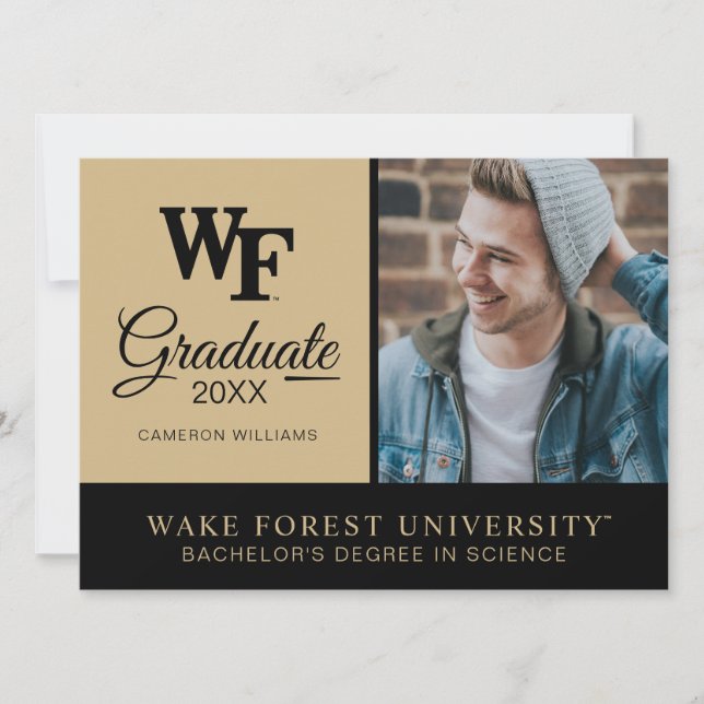 Convites Universidade Wake Forest | WF (Frente)