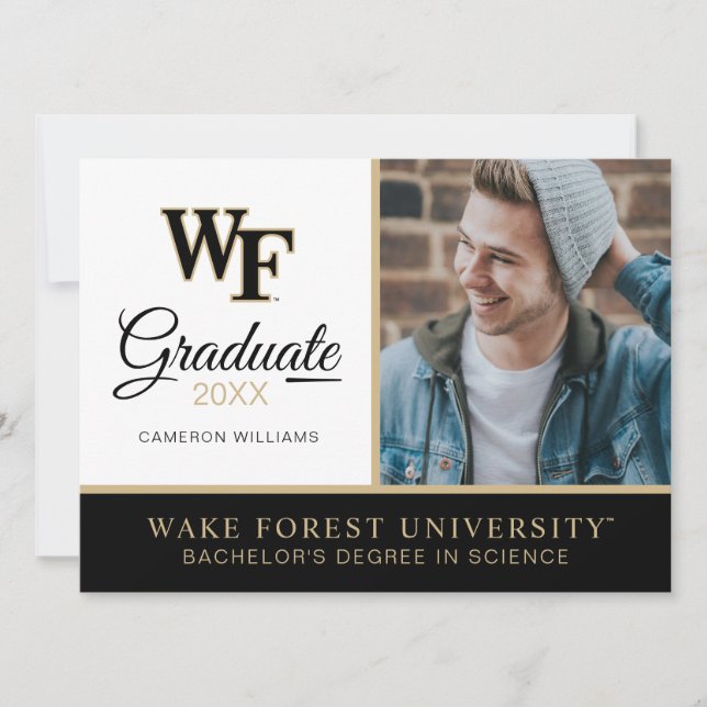 Convites Universidade Wake Forest | WF (Frente)