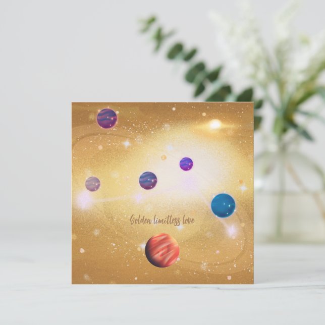 Convites Universo (Em pé/Frente)