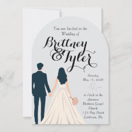 Convites Until Forever-Brittney Wedding Invitation