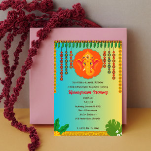 Convites Upanayanam t.c.p. Hindu Thread Janeu Ceremony