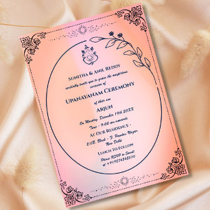 Convites Upanayanam t.c.p. Hindu Thread Janeu Ceremony