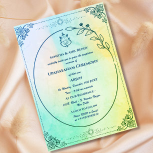 Convites Upanayanam t.c.p. Hindu Thread Janeu Ceremony