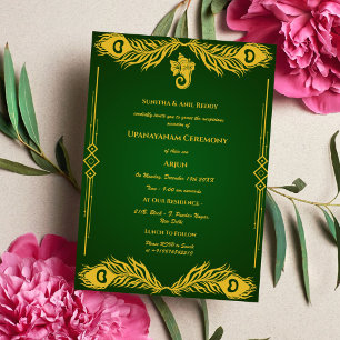 Convites Upanayanam t.c.p. Hindu Thread Janeu Ceremony