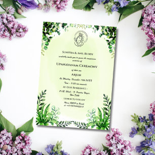 Convites Upanayanam t.c.p. Hindu Thread Janeu Ceremony