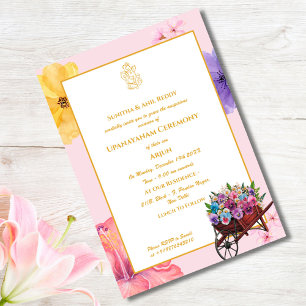 Convites Upanayanam t.c.p. Hindu Thread Janeu Ceremony