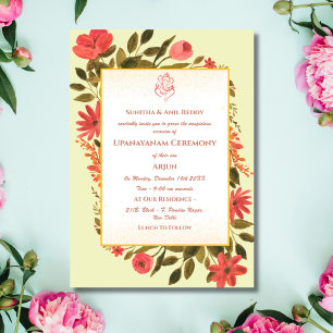 Convites Upanayanam t.c.p. Hindu Thread Janeu Ceremony