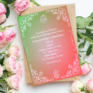 Convites Upanayanam t.c.p. Hindu Thread Janeu Ceremony