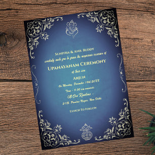 Convites Upanayanam t.c.p. Hindu Thread Janeu Ceremony