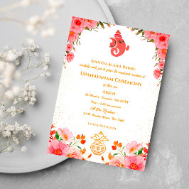 Convites Upanayanam t.c.p. Hindu Thread Janeu Ceremony