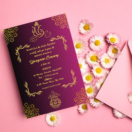 Convites Upanayanam t.c.p. Hindu Thread Janeu Ceremony