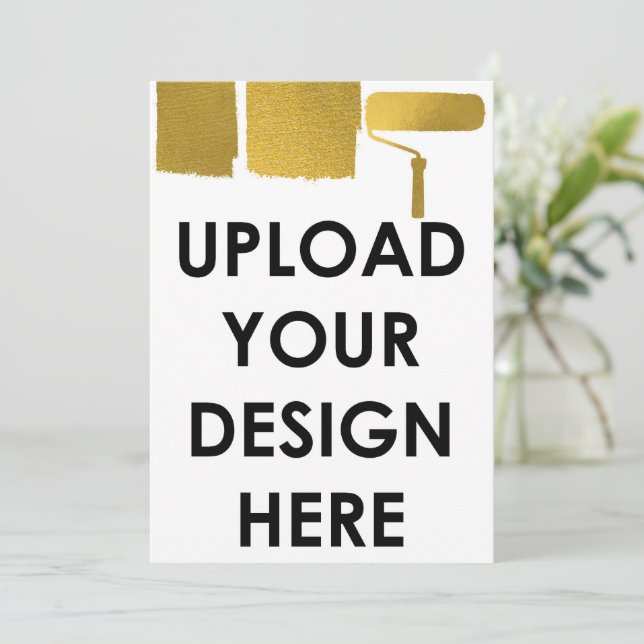 Convites Upload Custom 5x7" Blank Promotional Business (Em pé/Frente)