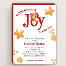 Convites Ursinho Pequeno Pacote de Alegria