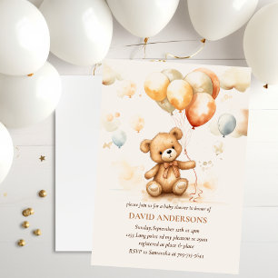 Convites Urso Cortado Neutro