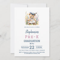 Urso e Flores de Corte Pré-K Festa de formatura