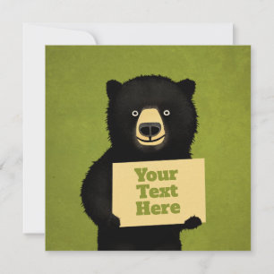 Convites Urso Grizzly