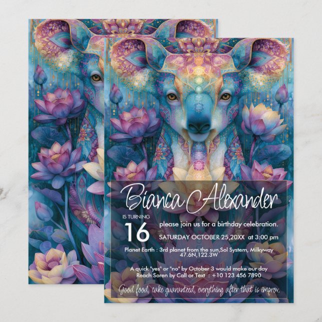 Convites Urso Koala | Design de Amante de Animais Coloridos (Frente/Verso)
