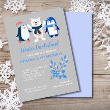 Urso polar do pinguim azul-de-inverno