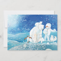 Urso Polar, Raposa, Pinguim & Boneco de Neve Salva