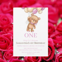 urso primeiro aniversario feliz