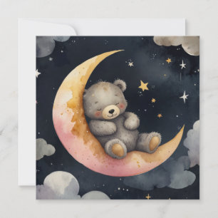 Convites Urso Sonolento na Lua