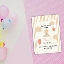 Urso Teddy Fofo Sentado na Nuvem