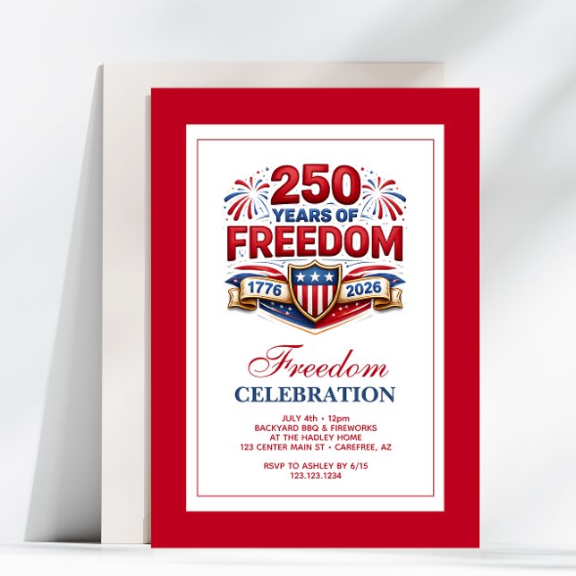 Convites USA 250 Year Commemorative Celebration (Criador carregado)