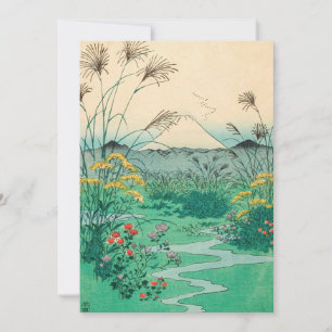 Convites Utagawa Hiroshige - Planície de Otsuki na provínci