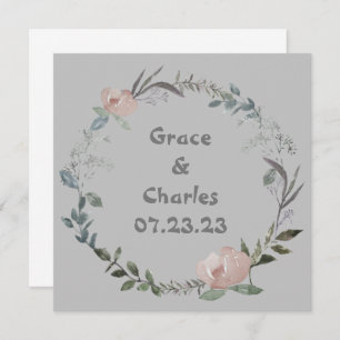 Convites Uvas para vinho Flores Personalizadas, Vermelho Br