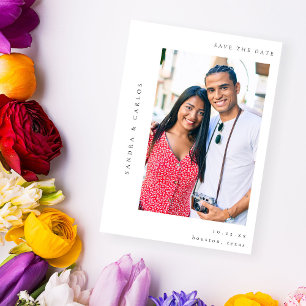 Convites V MOD 2 Foto simples Salvar a Data