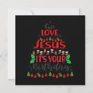 Convites Vá Jesus É Seu Aniversário Enfeite de árvore de Na