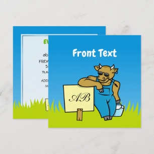 Convites Vaca com Sinal