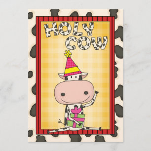 Convites Vaca santamente - festa de formatura