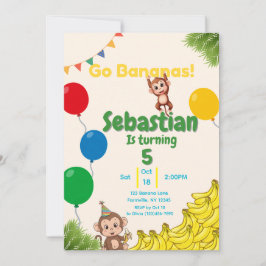 Convites Vai Bananas - Um monte de diversão