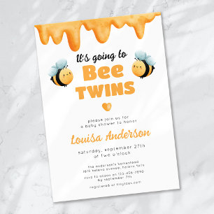 Convites Vai para o Chá de fraldas dos Bee Twins
