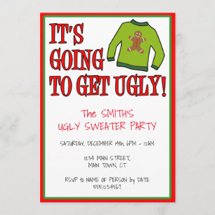 Convites Vai ter o Natal do Sweater Feio