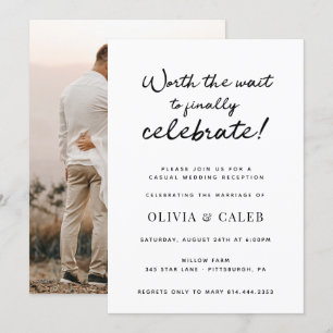 Convites Vale a Pena Esperar para Celebrar o Recepcionament