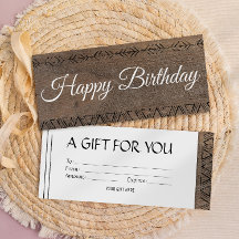 vale-presente de madeira boho rusticida